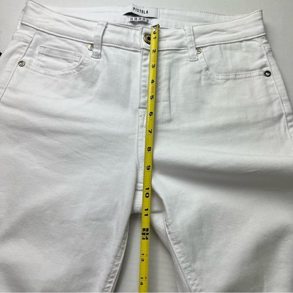 Pistola High Waisted White Jeans Size 28 Jennifer Skinny Oslo White - Picture 8 of 12